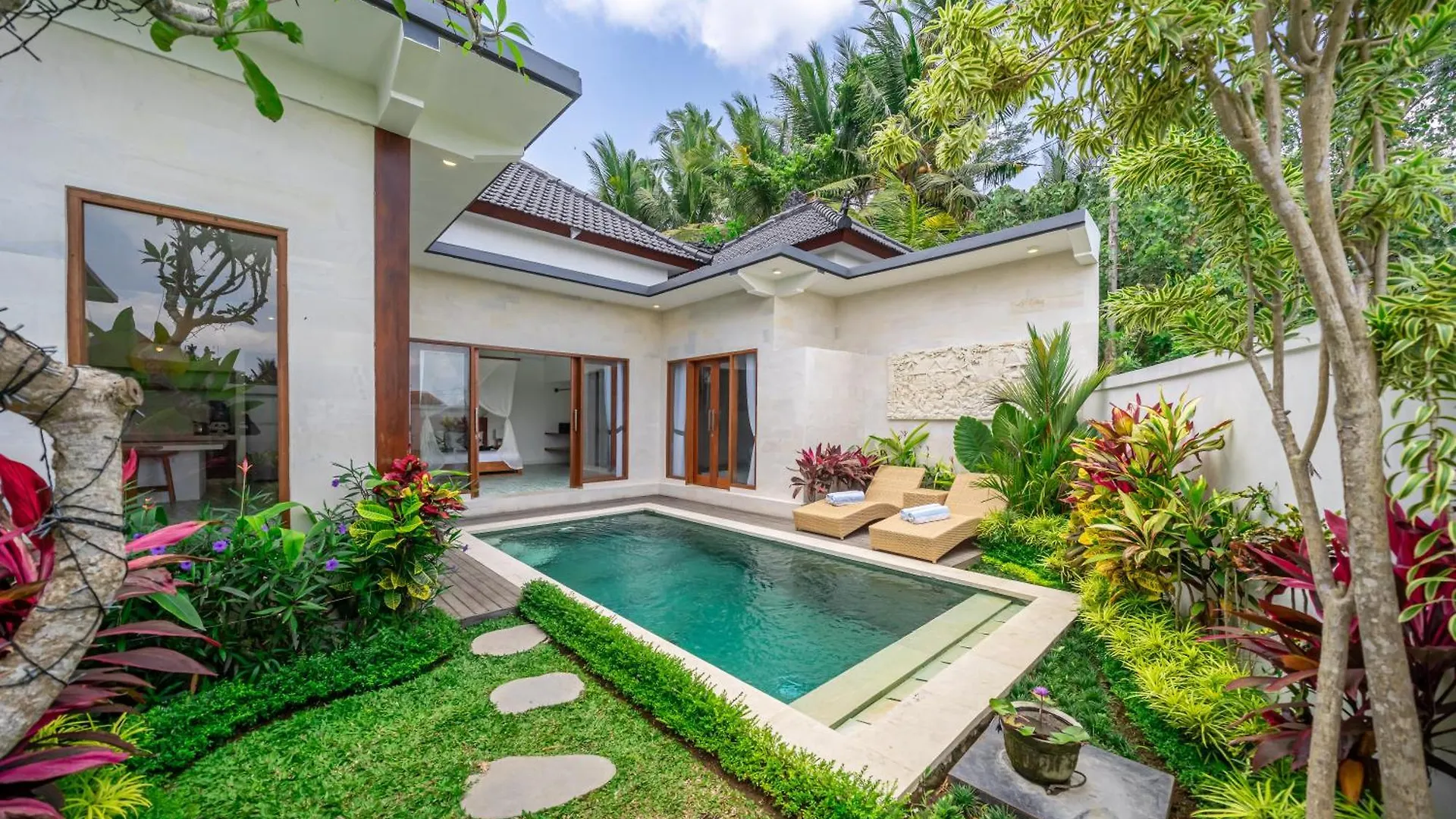 דירה Stylish Villa, Ubud, 2 Bed,2 Bath, Central Location, Pool, Private! אינדונזיה